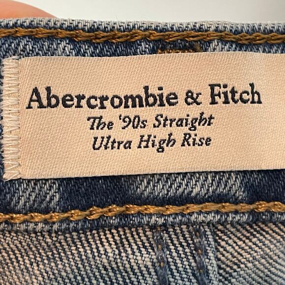 Abercrombie & Fitch The 90s Straight Ultra High Rise jeans size 29/8 LONG - Picture 8 of 10